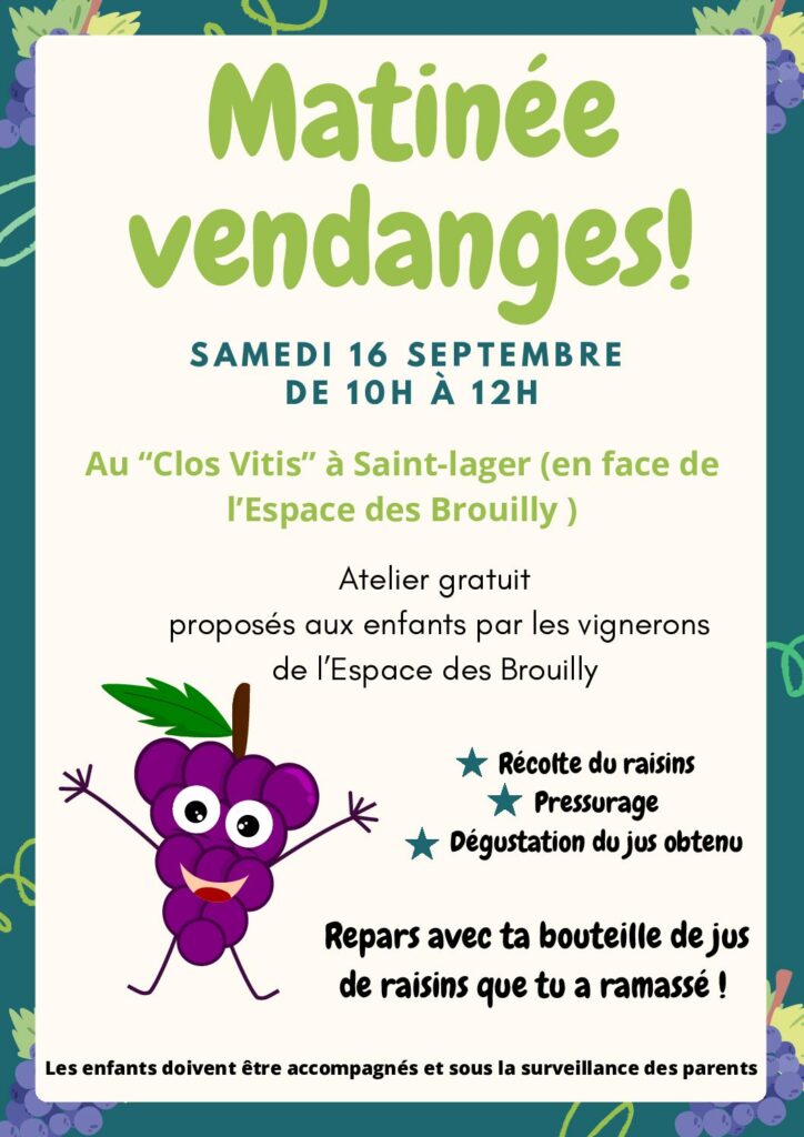 Matinée vendanges Atelier proposés aux enfants par les vignerons de l’Espace des Brouilly-2-1-1-1